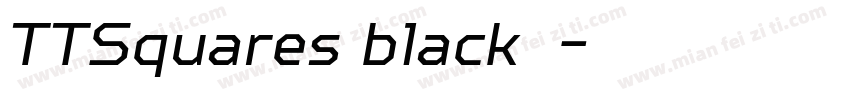 TTSquares black字体字体转换